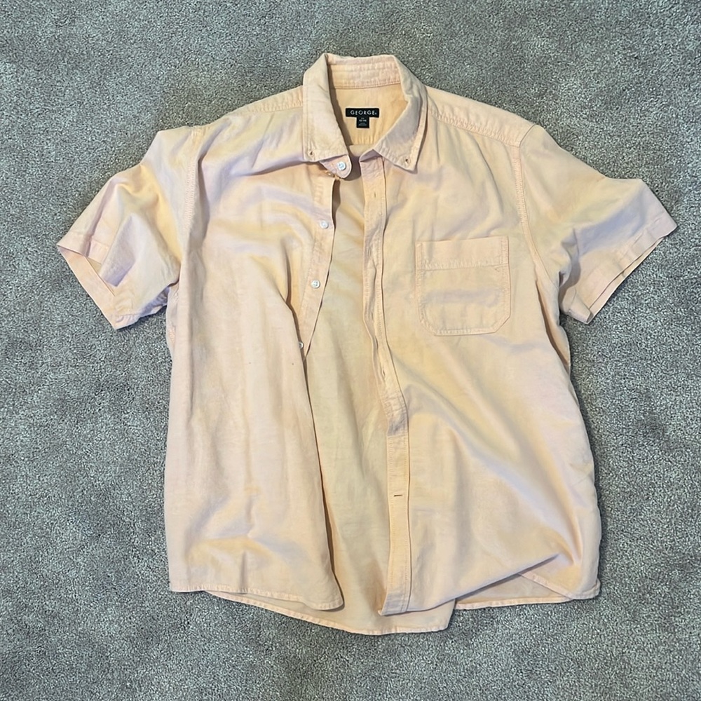 George Button Down Dress Shirt Large